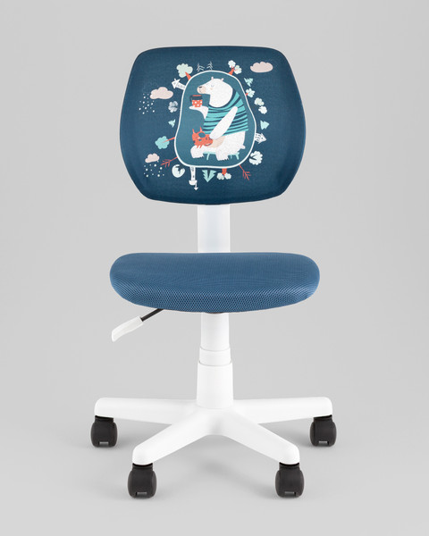 Изображение товара Кресло детское Stool Group Лоло Bear (пластик белый 5256D-W/blue DW-112)