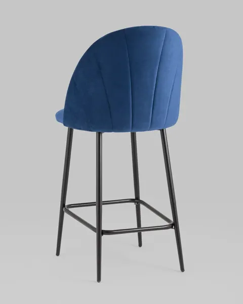 Изображение товара Стул барный Stool Group Логан SN LV-121-Cb-01P-01 (велюр синий)