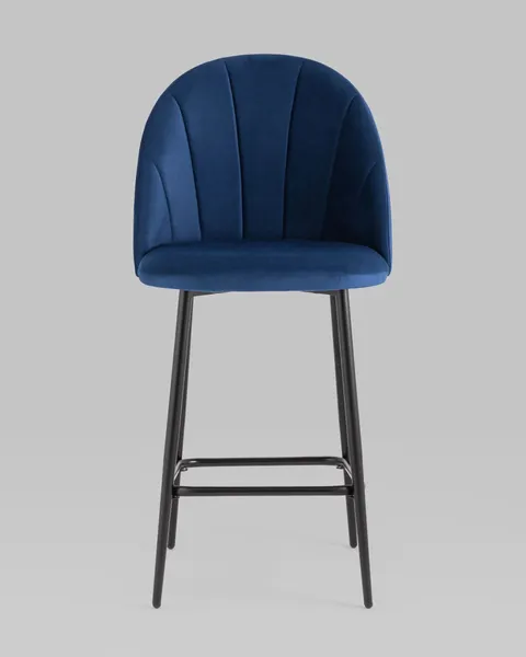 Изображение товара Стул барный Stool Group Логан SN LV-121-Cb-01P-01 (велюр синий)