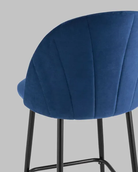 Изображение товара Стул барный Stool Group Логан SN LV-121-Cb-01P-01 (велюр синий)