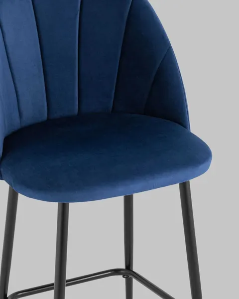 Изображение товара Стул барный Stool Group Логан SN LV-121-Cb-01P-01 (велюр синий)