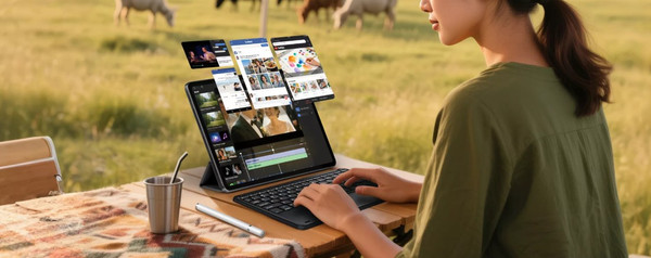 Изображение товара Планшет Blackview Mega 3 LTE 12GB/256GB с чехлом и аксессуарами / BVMEGA3 (серый)