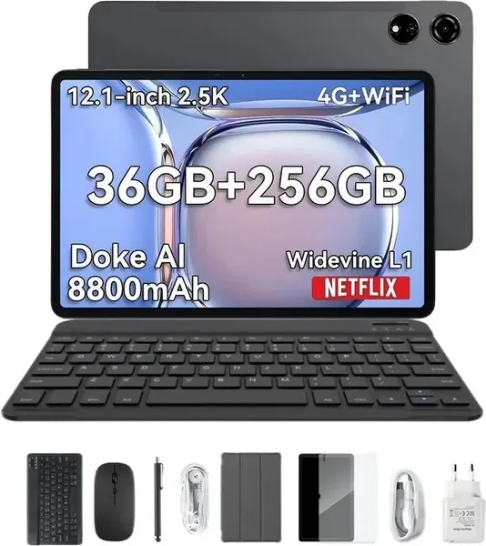 Изображение товара Планшет Blackview Mega 3 LTE 12GB/256GB с чехлом и аксессуарами / BVMEGA3 (серый)