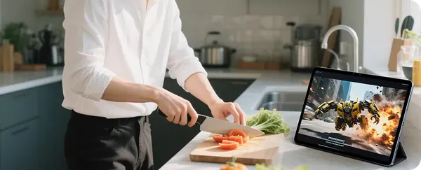 Изображение товара Планшет Blackview Mega 3 LTE 12GB/256GB с чехлом и аксессуарами / BVMEGA3 (голубой)