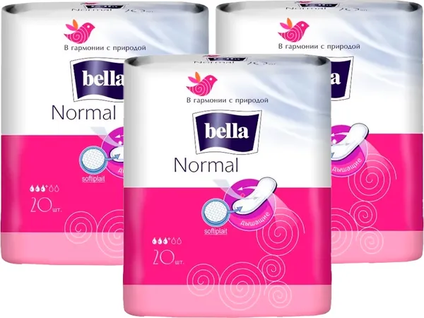 Изображение товара Прокладки гигиенические Bella Normal Softiplait (3x20шт)