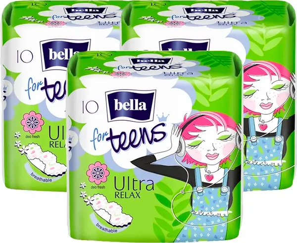Изображение товара Прокладки гигиенические Bella For Teens Ultra Relax (3x10шт)