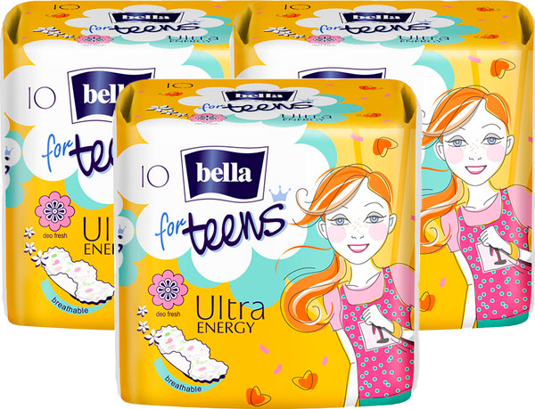 Изображение товара Прокладки гигиенические Bella For Teens Ultra Energy (3x10шт)