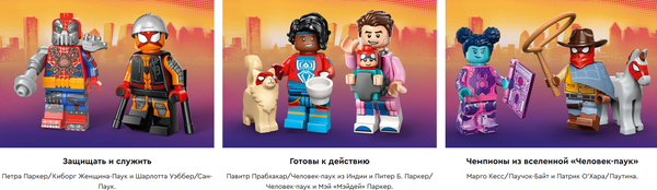 Изображение товара Элемент конструктора Lego Marvel Минифигурки Человек Паук 71050