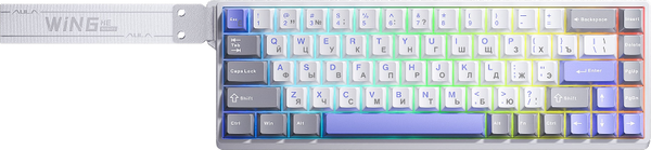 Изображение товара Клавиатура Aula WIN68HE Max (серый/белый/синий)