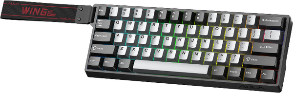 Изображение товара Клавиатура Aula WIN60HE Pro Edition (Light Grey/Dark Grey Meteor Magnetic Switches)