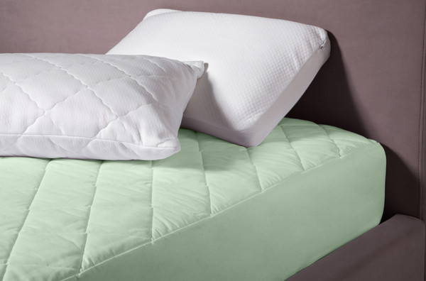 Изображение товара Наматрасник в кроватку Vegas Cotton S1 80x140 (фисташковый)