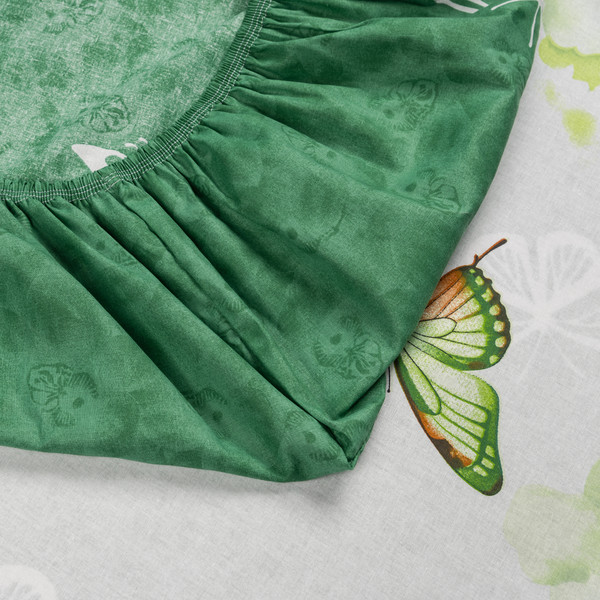 Изображение товара Комплект постельного белья Luxsonia Яблоневый цвет Поплин 2сп 70x70 / Ви24-0313/220 (на резинке)