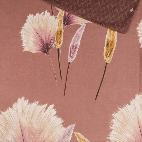 Изображение товара Комплект постельного белья Luxsonia Колоски Поплин Евро 70x70 / Ви28-0351/220 (на резинке)