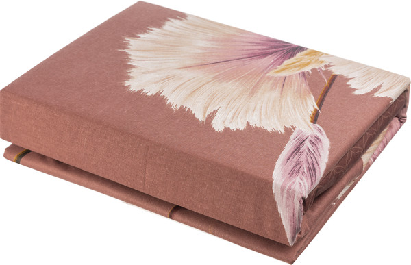 Изображение товара Комплект постельного белья Luxsonia Колоски Поплин Евро 70x70 / Ви28-0351/220 (на резинке)