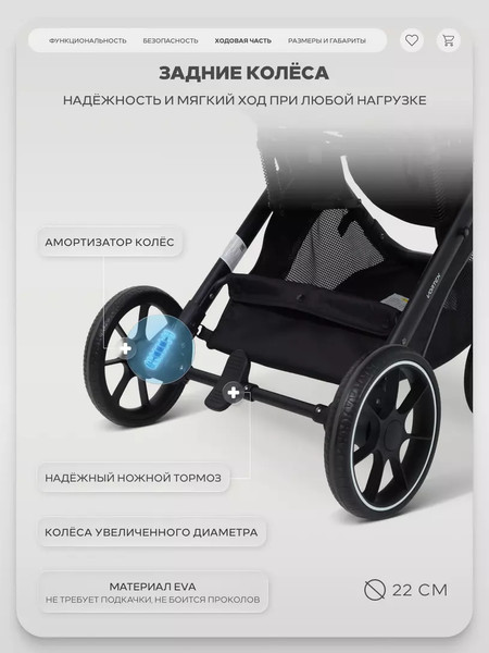 Изображение товара Детская прогулочная коляска Rant Basic Vortex / RA304 (Olive)