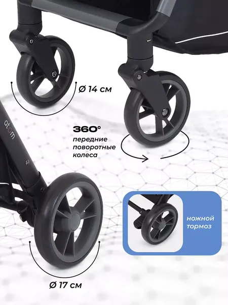 Изображение товара Детская прогулочная коляска MOWbaby Atom / MB200 (Olive)