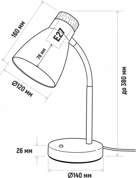 Изображение товара Настольная лампа ArtStyle HT-903BG (бежевый)