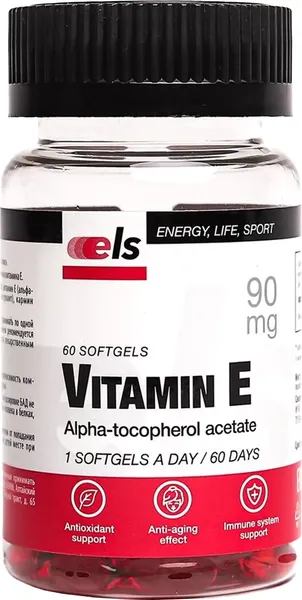 Изображение товара Витамин Фармгрупп Е Плюс (60 капсул)