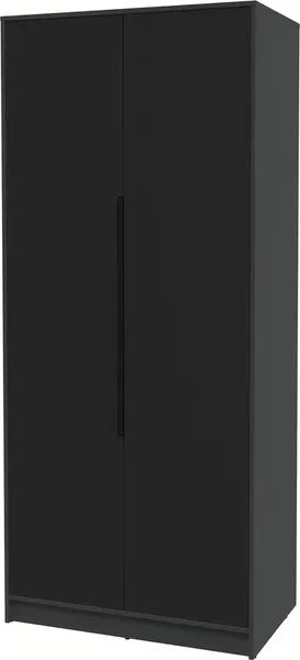 Изображение товара Шкаф Interline  Концепт КТ-Ш2 Глосс (антрацит/черный)
