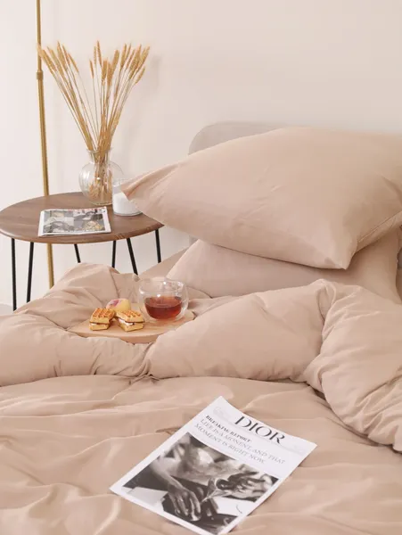 Изображение товара Комплект постельного белья Павлина Манетти 2сп (бежевый)