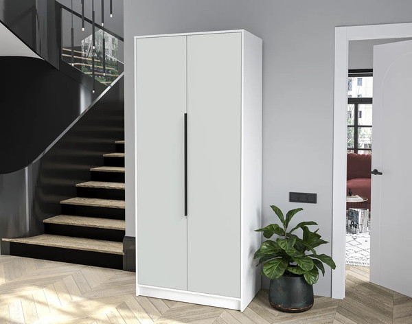 Изображение товара Шкаф Interline Концепт КТ-Ш2 Глосс (белый платинум/грей)