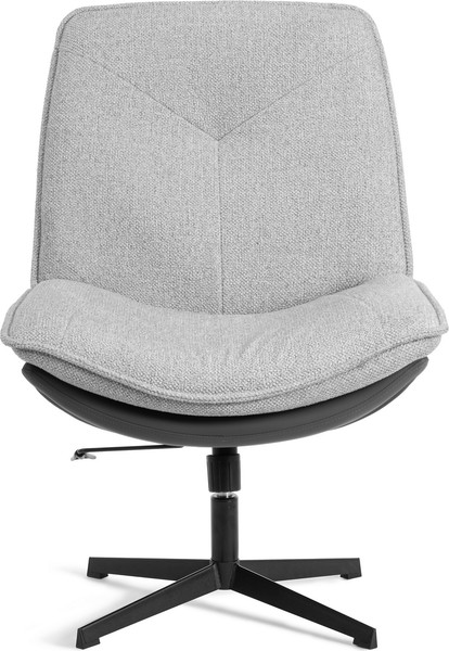 Изображение товара Кресло мягкое Tetchair Cosmo (велюр/букле/экокожа, VT shape silver/графит)