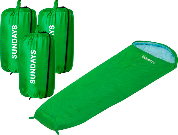 Изображение товара Спальный мешок Sundays ZC-SB-S4 (4шт, зеленый)