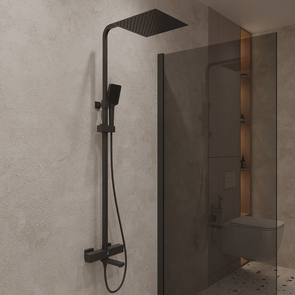 Изображение товара Душевая система со смесителем Oliveeka OL-739901+239003-MB