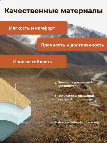 Изображение товара Туристический коврик Sundays Самонадувающийся ZC-SIM006 (5см, 2шт, коричневый)
