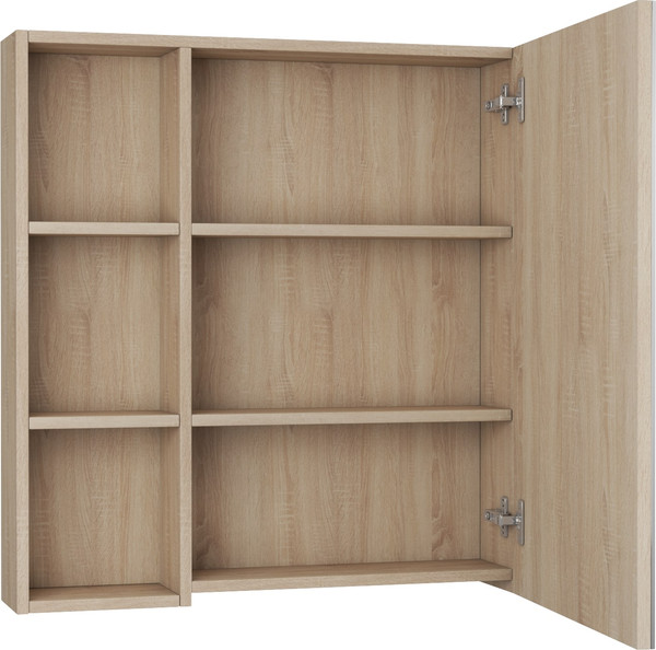 Изображение товара Шкаф с зеркалом для ванной Uncoria Арно 80 (дуб сонома)