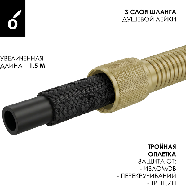 Изображение товара Душевая система со смесителем Oliveeka OL-88939003+869003-BG