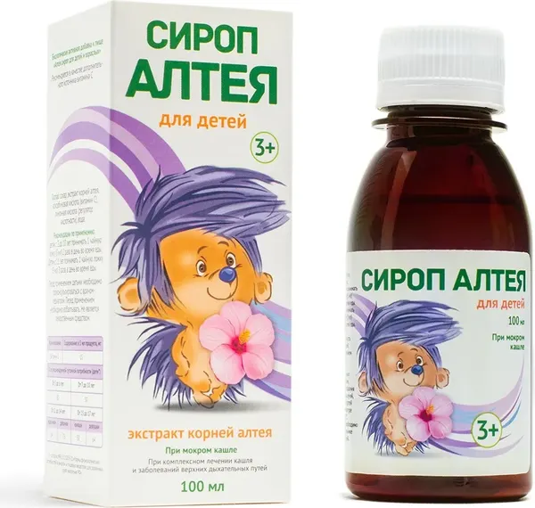 Изображение товара Пищевая добавка Фармгрупп Сироп Алтея для детей и взрослых (100мл)