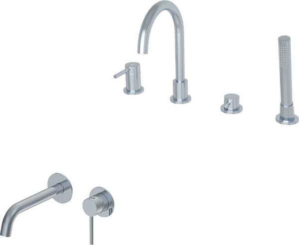 Изображение товара Комплект смесителей Oliveeka OL-669017+88869017-CR (хром)