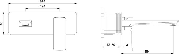 Изображение товара Душевая система со смесителем Oliveeka OL-88939003+869003-MB