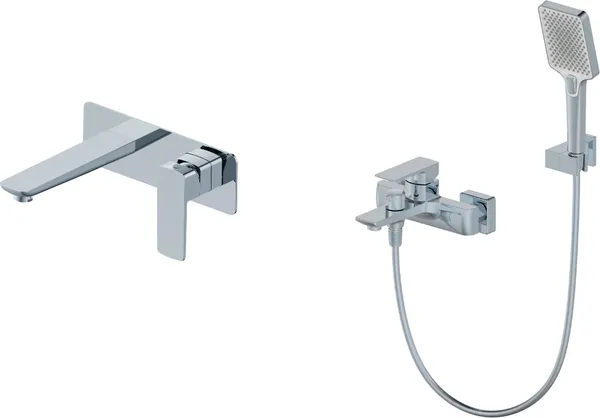 Изображение товара Комплект смесителей Oliveeka OL-639003A+869003-CR (хром)