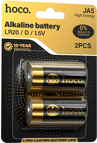 Изображение товара Комплект батареек Hoco LR20 Plus (2шт)