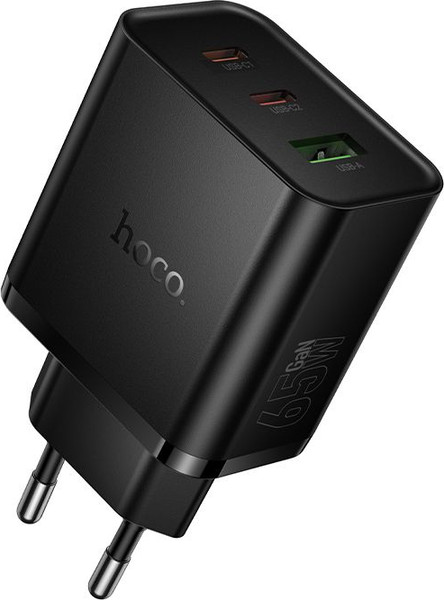 Изображение товара Адаптер питания сетевой Hoco N75 (черный)