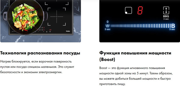 Изображение товара Индукционная варочная панель Haier HHY-Y64NPVB