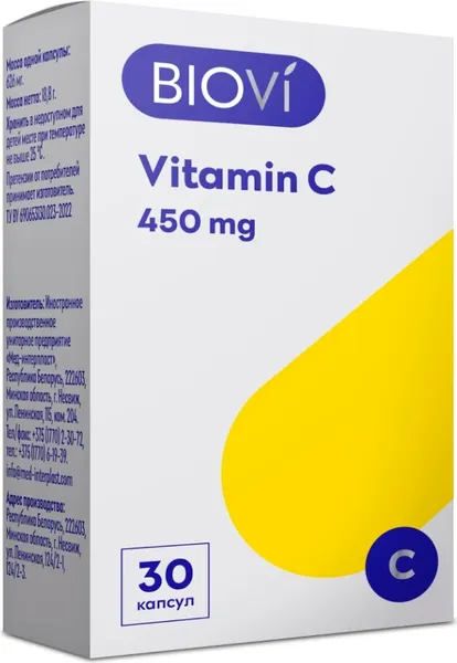 Изображение товара Витамин Biovi С 450 (30 капсул)