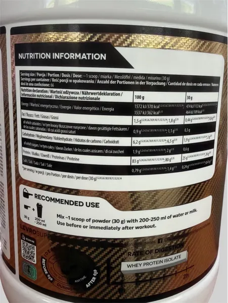 Изображение товара Протеин Kevin Levrone ISO Gold Whey (2000г, сникерс)