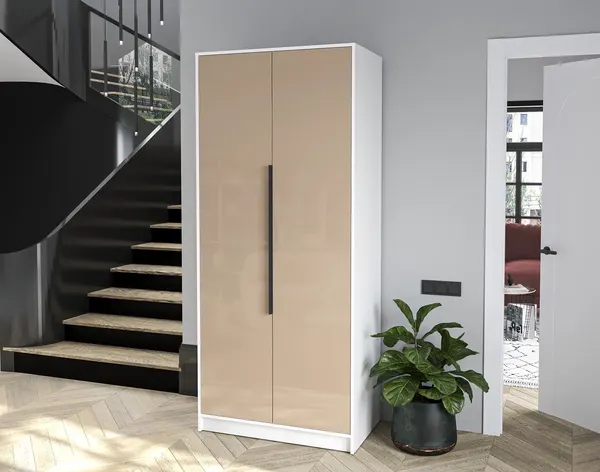 Изображение товара Шкаф Interline Концепт КТ-Ш2 Глосс (белый платинум/капучино глянец)