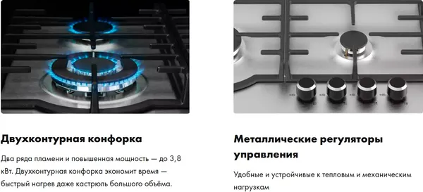 Изображение товара Газовая варочная панель Haier HHX-M64RFX