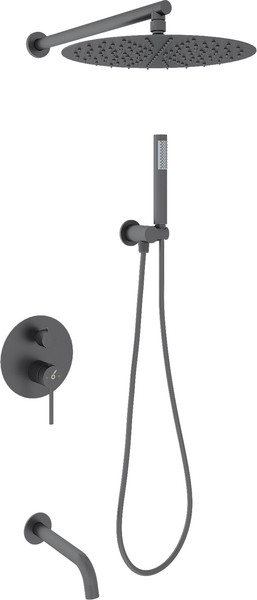 Изображение товара Душевая система со смесителем Oliveeka OL-88939017-BGM (матовый оружейный металл)