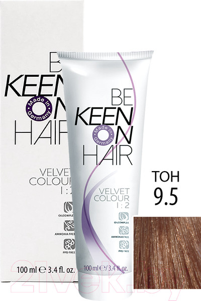 Изображение товара Крем-краска для волос KEEN Velvet Colour 9.5