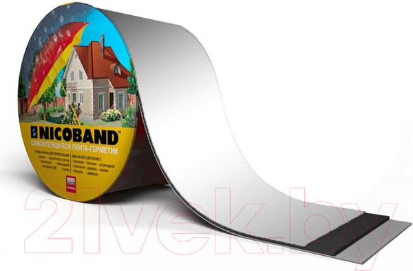Изображение товара Гидроизоляционная лента Технониколь Nicoband 10см (10м, серебристый)