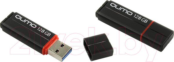 Изображение товара USB flash накопитель Qumo Speedster 128GB 3.0 Black / QM128GUD3-SP