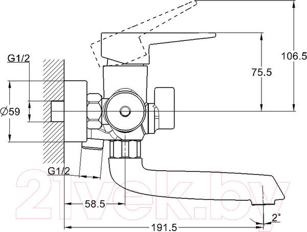Изображение товара Смеситель G.Lauf NUD3-A045