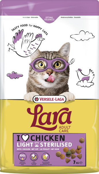 Изображение товара Сухой корм для кошек LARA Adult Sterilized с курицей / 441163 (7кг)