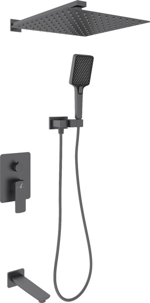 Изображение товара Душевая система со смесителем Oliveeka OL-88939003-BGM (матовый оружейный металл)