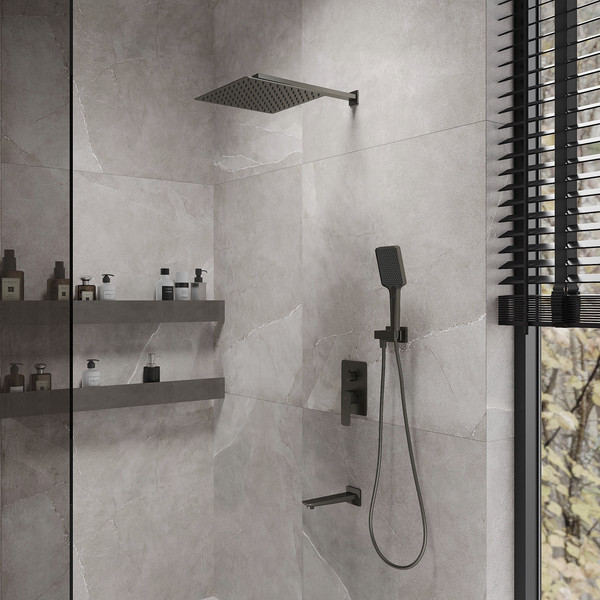 Изображение товара Душевая система со смесителем Oliveeka OL-88939003-BGM (матовый оружейный металл)